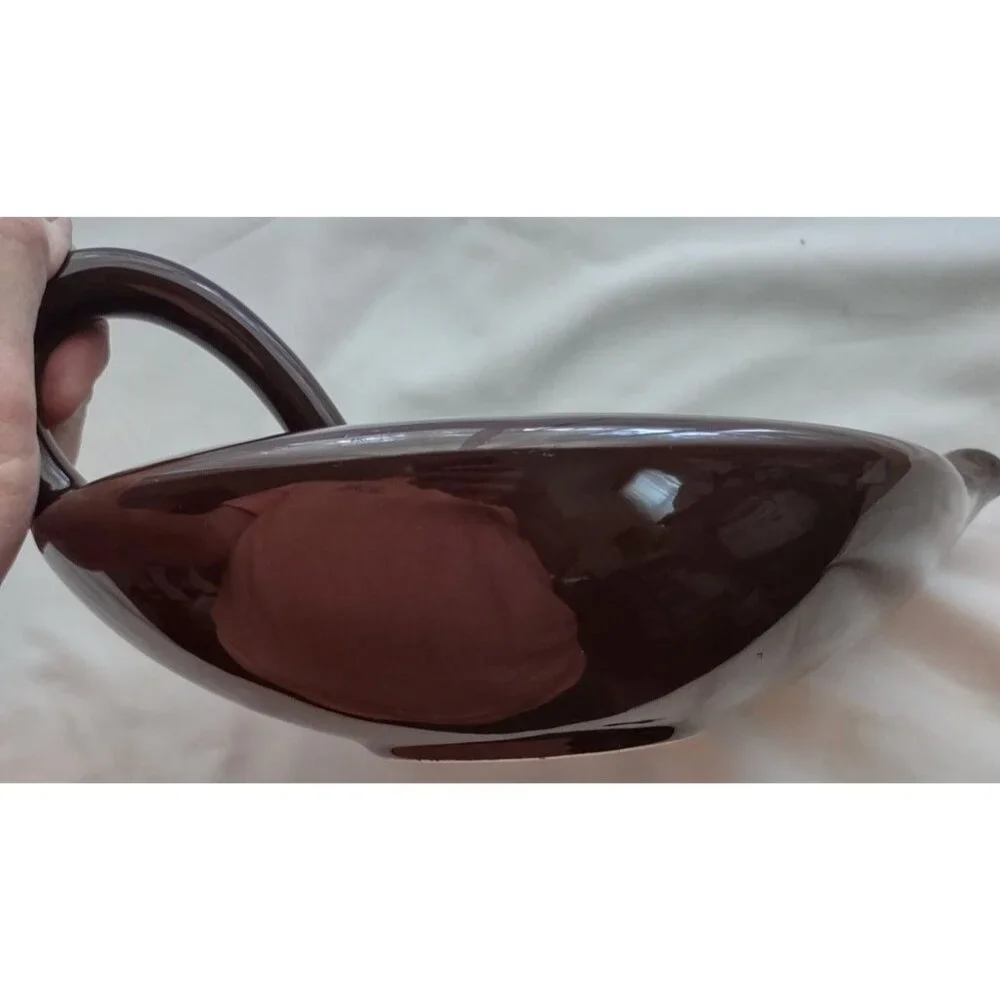 Teapot Modern Brown ceramic pitcher
